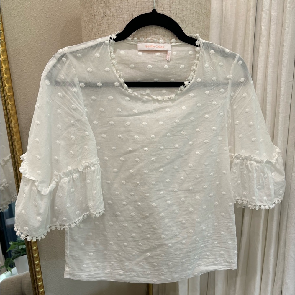 white See by Chloe blouse